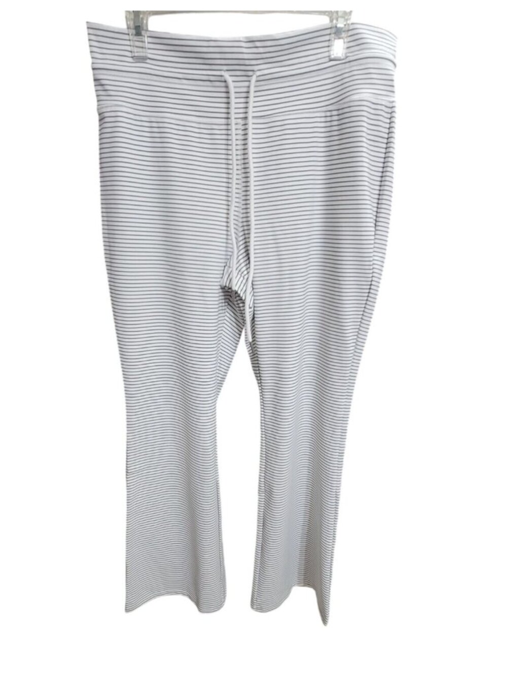 Halara High Waisted Drawstring Stripe Flare Yoga Pants 1X